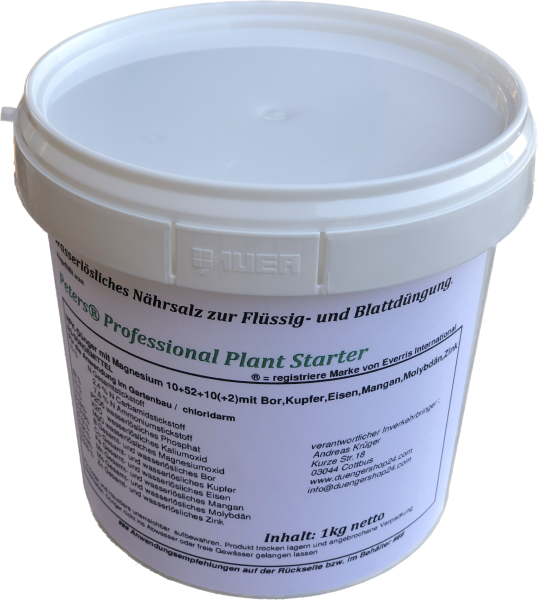 Dünger 10:52:10 für Plumeria Frangipani 1kg im Eimer