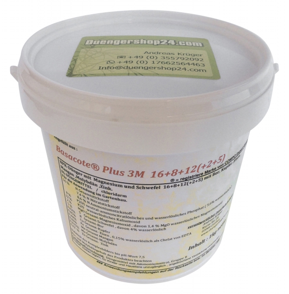 1 kg Abfüllung Basacote® Plus 3M 16+8+12(+2+5)  im Eimer
