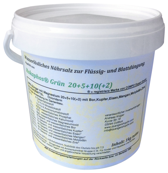 1 kg Abfüllung ( im Eimer ) aus Hakaphos® Grün 20+5+10(+2)