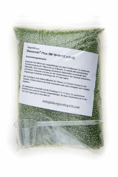 0,5 kg Abfüllung aus Basacote® Plus 9M 16+8+12(+2+5)