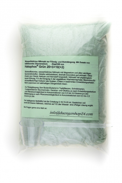 1 kg Abfüllung aus Hakaphos® Grün 20+5+10(+2)